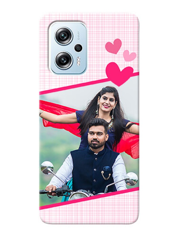 Custom Poco X4 GT 5G Personalised Phone Cases: Love Shape Heart Design
