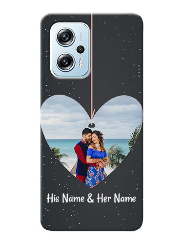 Custom Poco X4 GT 5G custom phone cases: Hanging Heart Design
