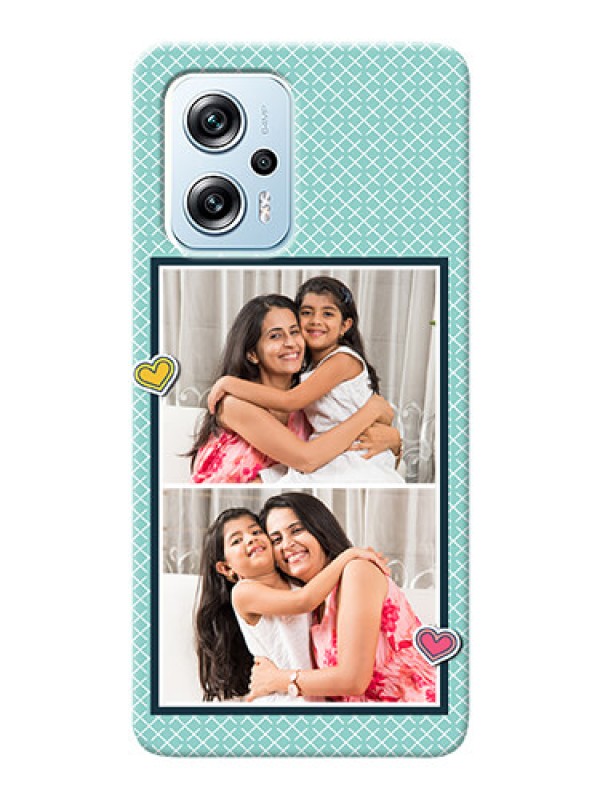 Custom Poco X4 GT 5G Custom Phone Cases: 2 Image Holder with Pattern Design
