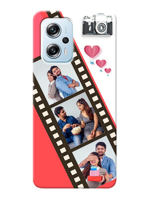 Custom Poco X4 GT 5G custom phone covers: 3 Image Holder with Film Reel