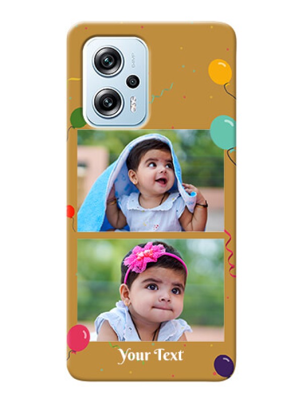 Custom Poco X4 GT 5G Phone Covers: Image Holder with Birthday Celebrations Design