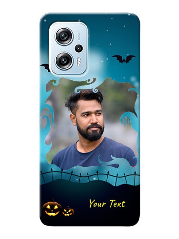 Custom Poco X4 GT 5G Personalised Phone Cases: Halloween frame design