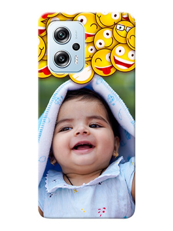 Custom Poco X4 GT 5G Custom Phone Cases with Smiley Emoji Design