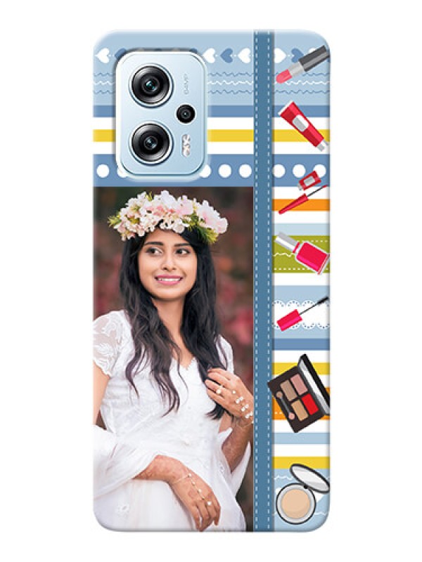 Custom Poco X4 GT 5G Personalized Mobile Cases: Makeup Icons Design