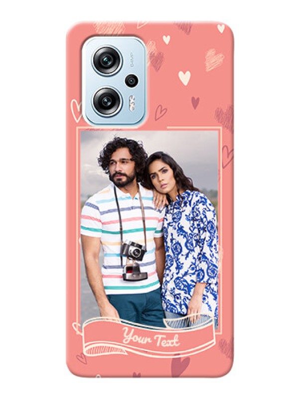 Custom Poco X4 GT 5G custom mobile phone cases: love doodle art Design
