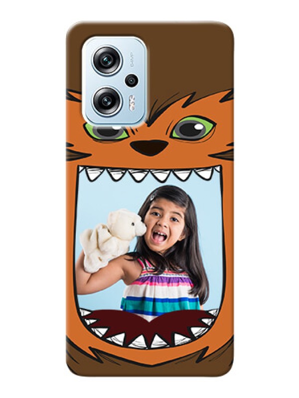 Custom Poco X4 GT 5G Phone Covers: Owl Monster Back Case Design