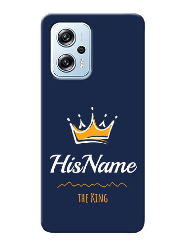 Custom Poco X4 GT 5G King Phone Case with Name