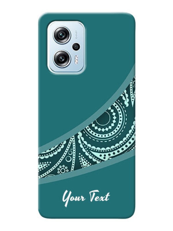 Custom Poco X4 Gt 5G Custom Phone Covers: semi visible floral Design