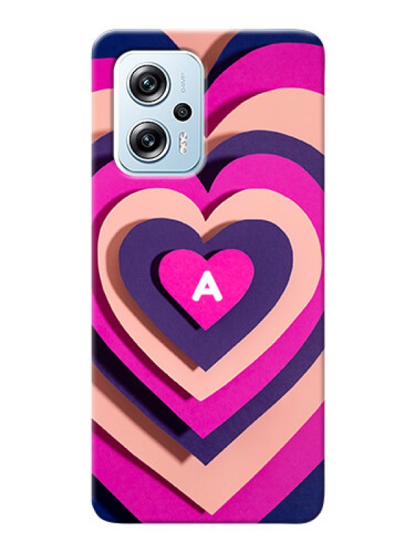 Custom Poco X4 Gt 5G Custom Mobile Case with Cute Heart Pattern Design