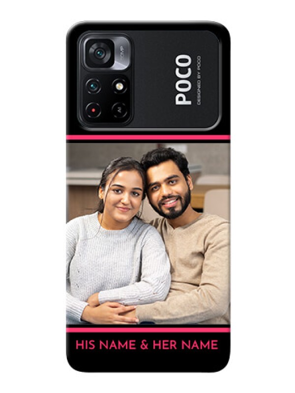 Custom Poco X4 Pro 5G Mobile Covers With Add Text Design