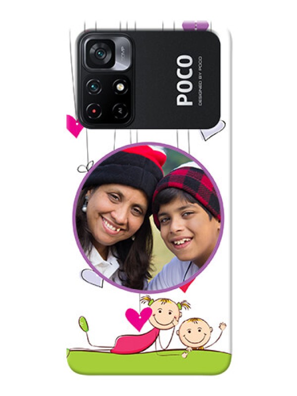 Custom Poco X4 Pro 5G Mobile Cases: Cute Kids Phone Case Design