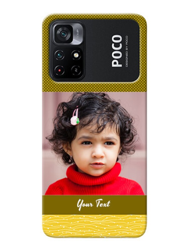 Custom Poco X4 Pro 5G custom mobile back covers: Simple Green Color Design