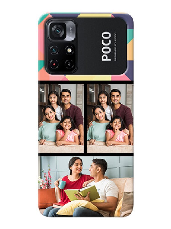 Custom Poco X4 Pro 5G personalised phone covers: Bulk Pic Upload Design