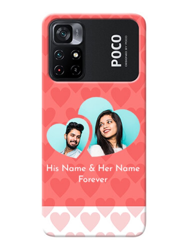 Custom Poco X4 Pro 5G personalized phone covers: Couple Pic Upload Design