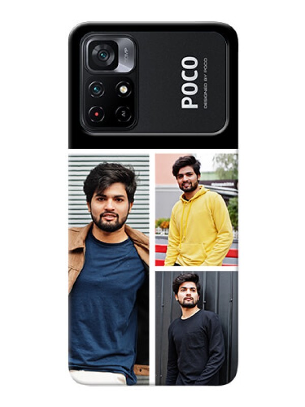 Custom Poco X4 Pro 5G Custom Mobile Cover: Upload Multiple Picture Design