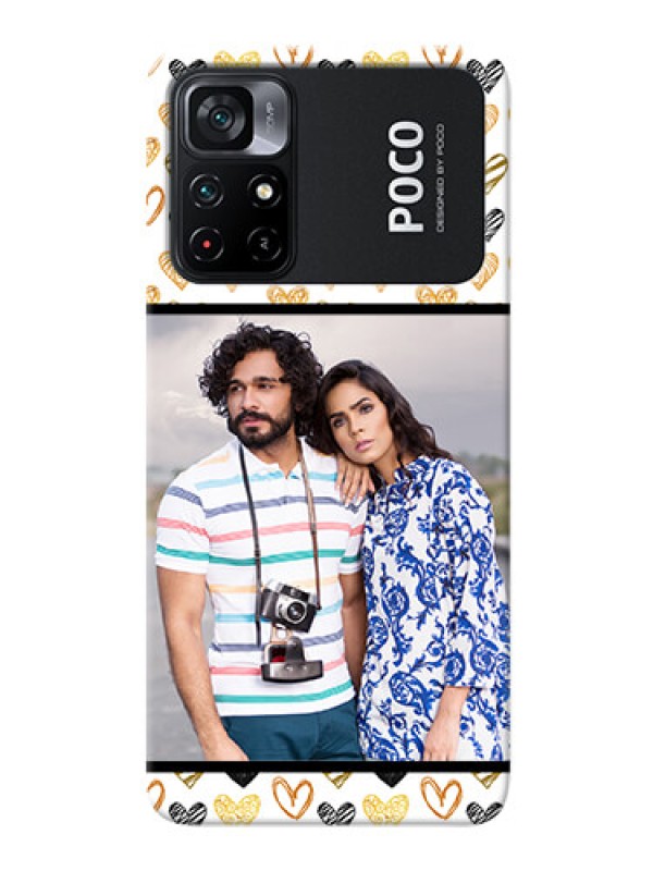 Custom Poco X4 Pro 5G Personalized Mobile Cases: Love Symbol Design