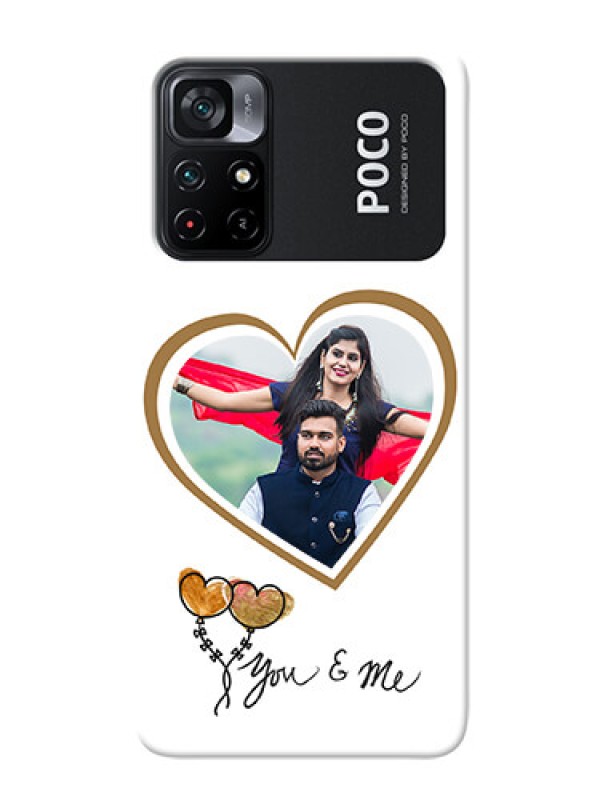 Custom Poco X4 Pro 5G customized phone cases: You & Me Design