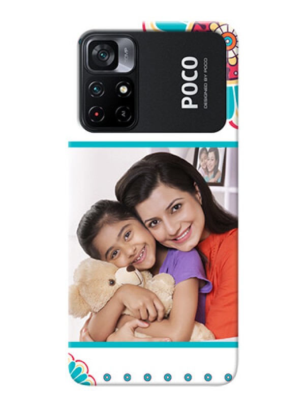 Custom Poco X4 Pro 5G custom mobile phone cases: Flower Design