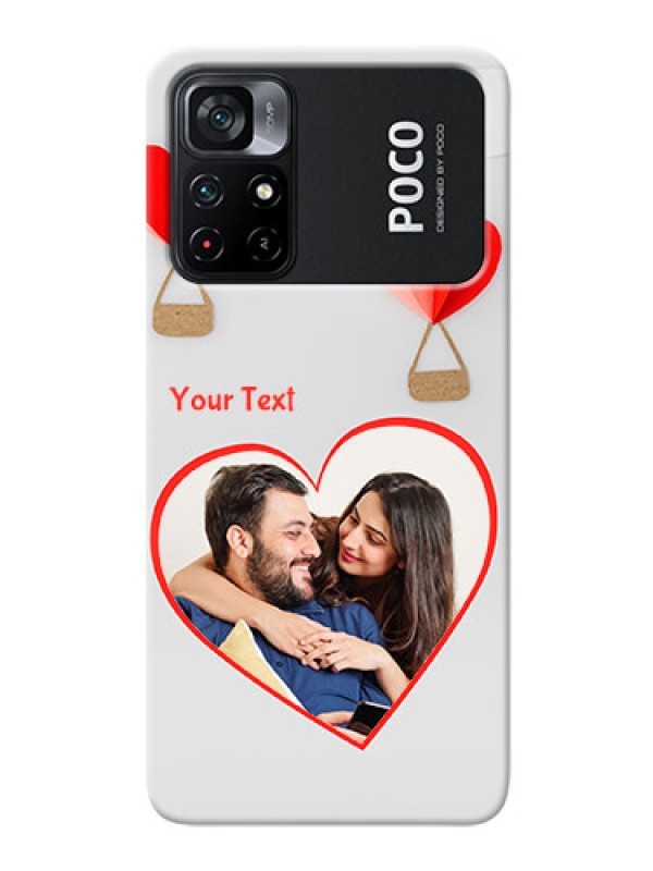 Custom Poco X4 Pro 5G Phone Covers: Parachute Love Design