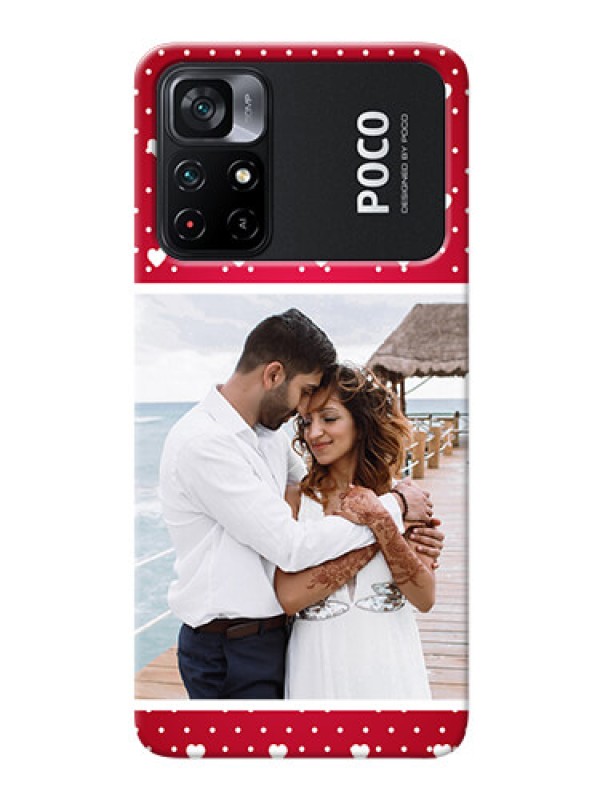 Custom Poco X4 Pro 5G custom back covers: Hearts Mobile Case Design