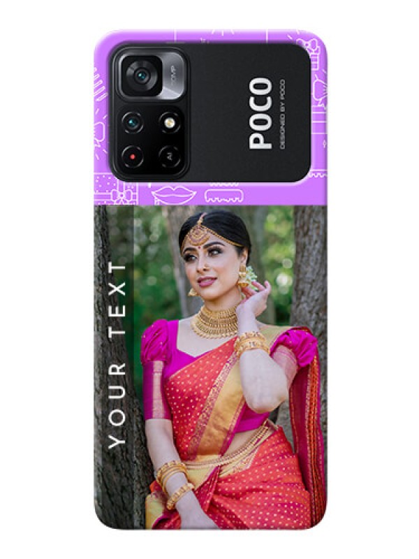 Custom Poco X4 Pro 5G Personalized Phone Cases: Birthday Icons Design