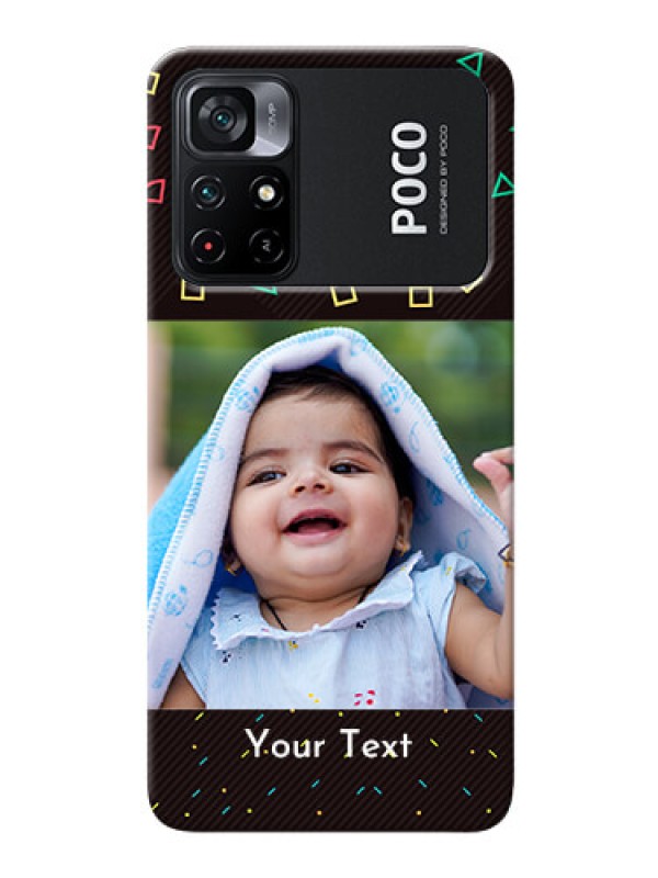 Custom Poco X4 Pro 5G custom mobile cases with confetti birthday design