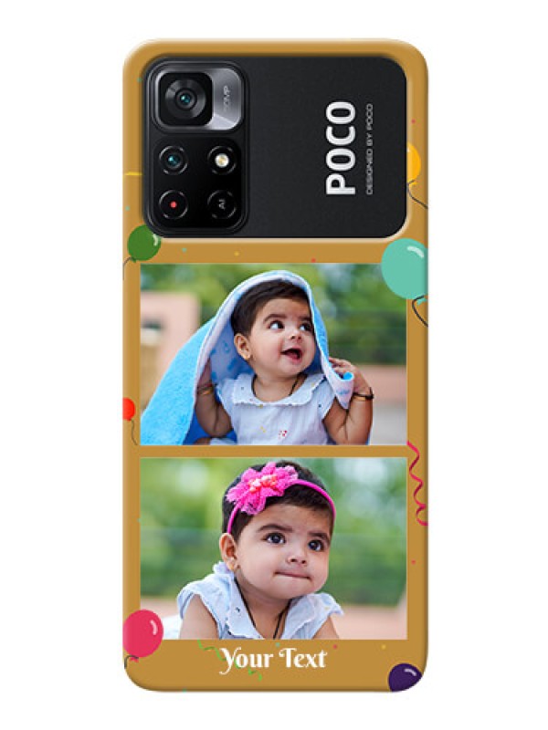 Custom Poco X4 Pro 5G Phone Covers: Image Holder with Birthday Celebrations Design
