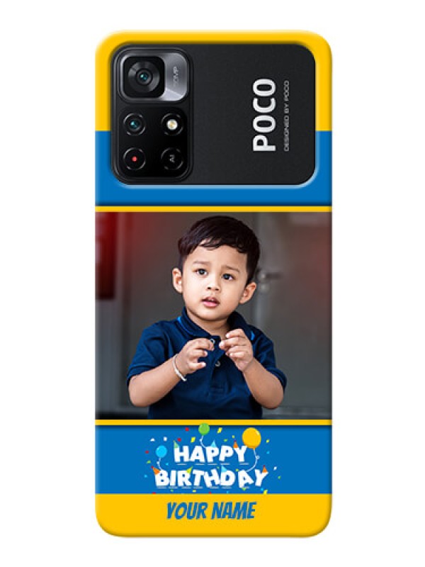 Custom Poco X4 Pro 5G Mobile Back Covers Online: Birthday Wishes Design