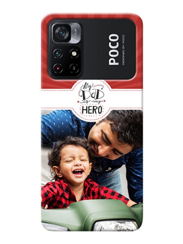 Custom Poco X4 Pro 5G custom mobile phone cases: My Dad Hero Design
