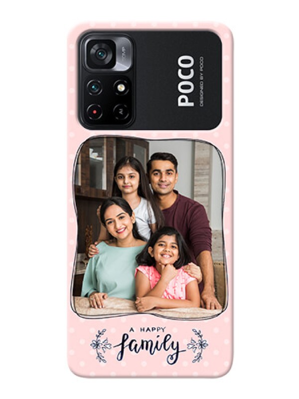 Custom Poco X4 Pro 5G Personalized Phone Cases: Family with Dots Design
