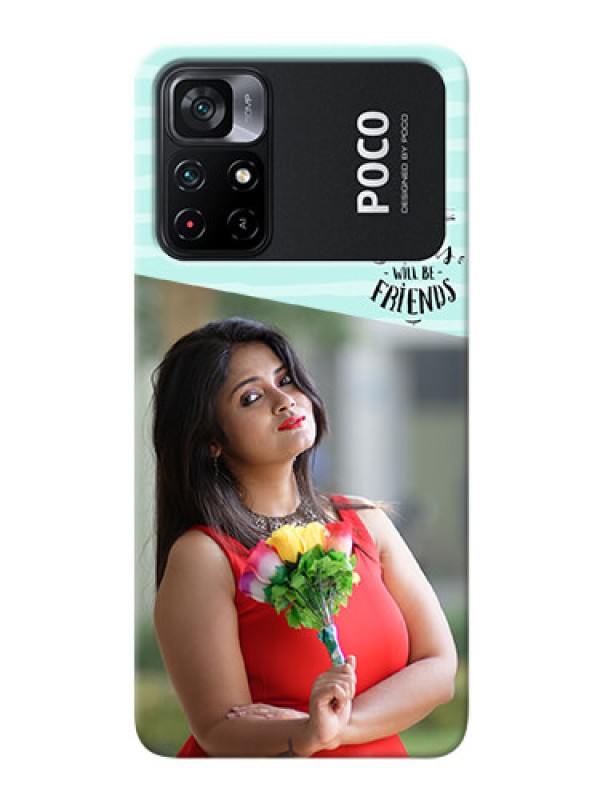 Custom Poco X4 Pro 5G Mobile Back Covers: Friends Picture Icon Design