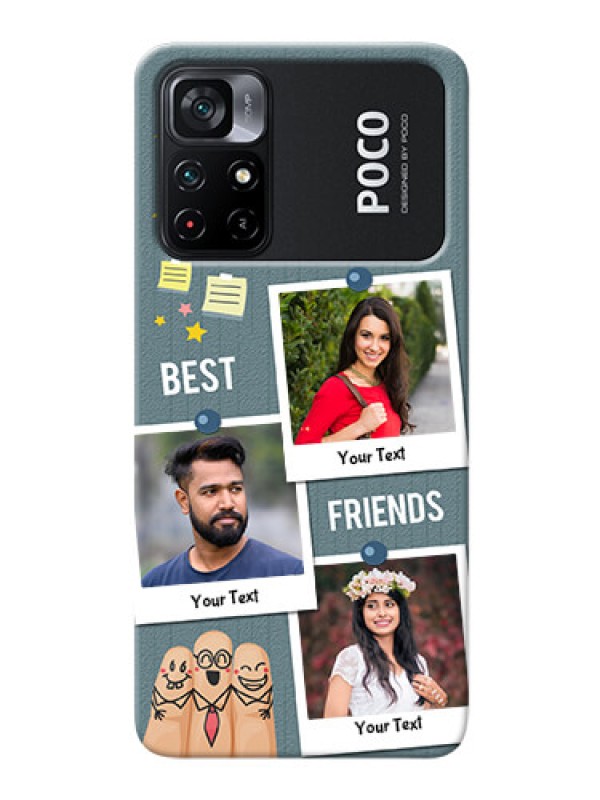 Custom Poco X4 Pro 5G Mobile Cases: Sticky Frames and Friendship Design