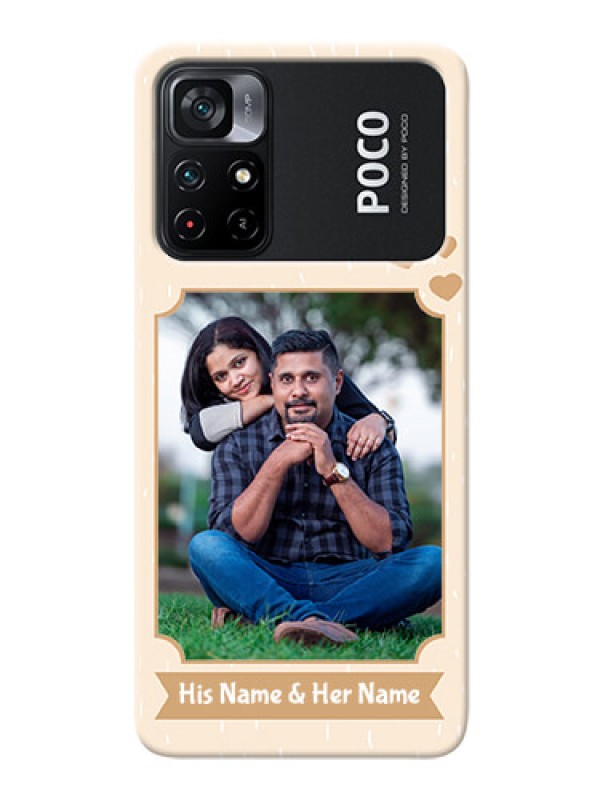Custom Poco X4 Pro 5G mobile phone cases with confetti love design 