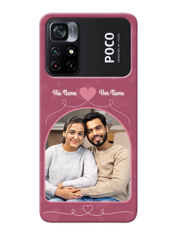 Custom Poco X4 Pro 5G mobile phone covers: Love Floral Design