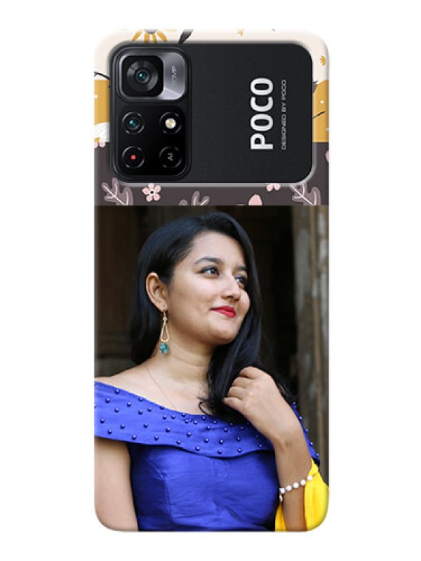 Custom Poco X4 Pro 5G mobile cases online: Stylish Floral Design