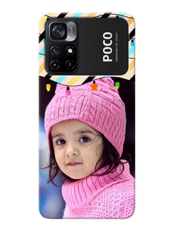 Custom Poco X4 Pro 5G Personalized Mobile Covers: Lights Hanging Design