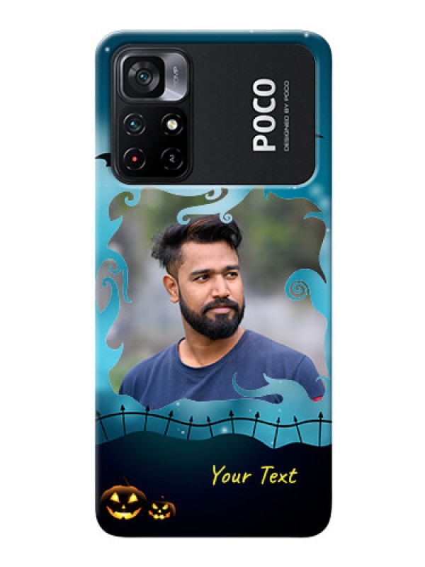 Custom Poco X4 Pro 5G Personalised Phone Cases: Halloween frame design