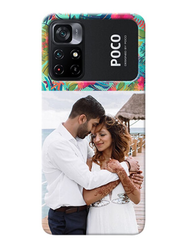 Custom Poco X4 Pro 5G Personalized Phone Cases: Watercolor Floral Design
