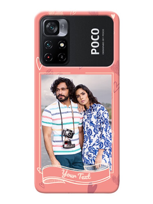 Custom Poco X4 Pro 5G custom mobile phone cases: love doodle art Design