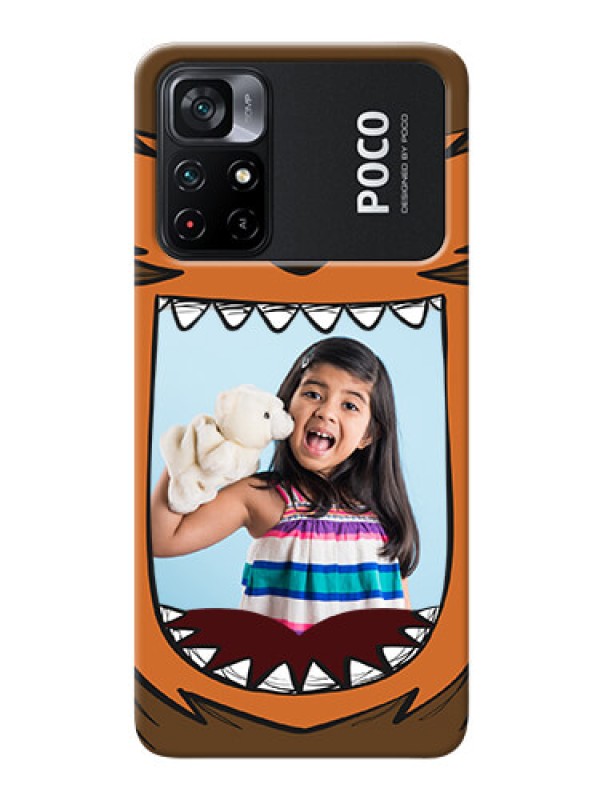 Custom Poco X4 Pro 5G Phone Covers: Owl Monster Back Case Design