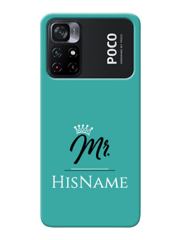 Custom Poco X4 Pro 5G Custom Phone Case Mr with Name