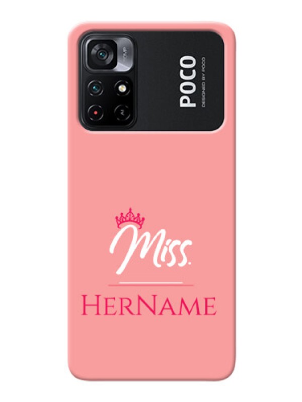 Custom Poco X4 Pro 5G Custom Phone Case Mrs with Name