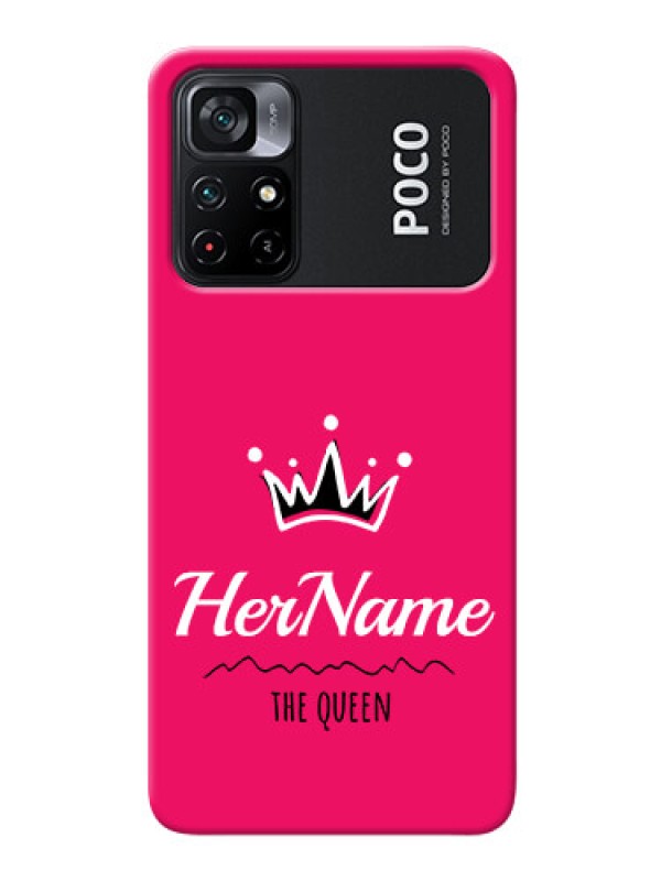 Custom Poco X4 Pro 5G Queen Phone Case with Name