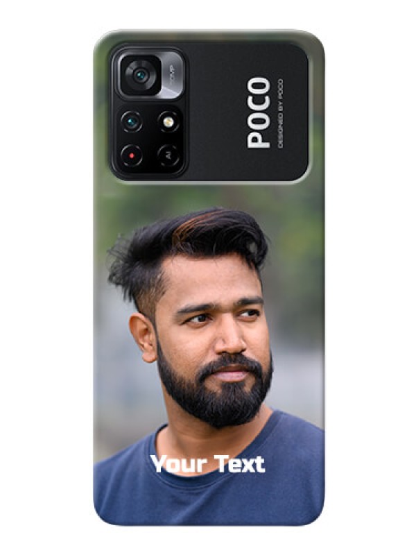 Custom Poco X4 Pro 5G Mobile Cover: Photo with Text