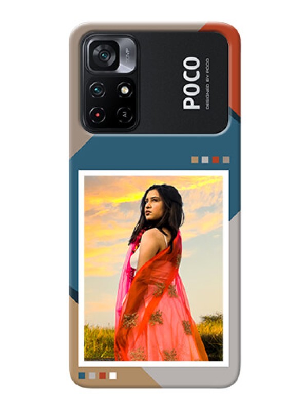 Custom Poco X4 Pro 5G Mobile Back Covers: Retro color pallet Design