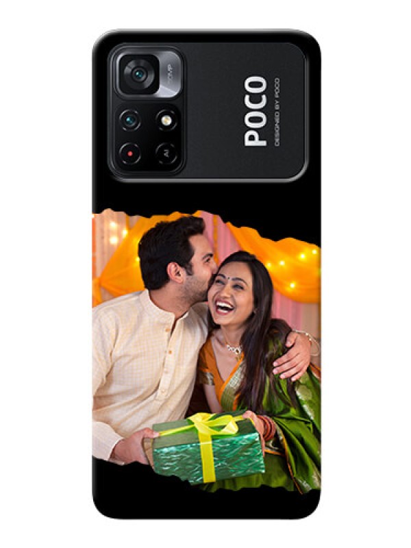 Custom Poco X4 Pro 5G Custom Phone Covers: Tear-off Design
