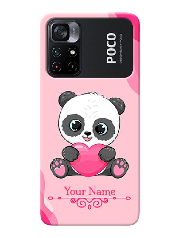 Custom Poco X4 Pro 5G Mobile Back Covers: Cute Panda Design