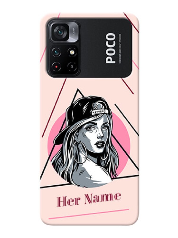 Custom Poco X4 Pro 5G Custom Phone Cases: Rockstar Girl Design