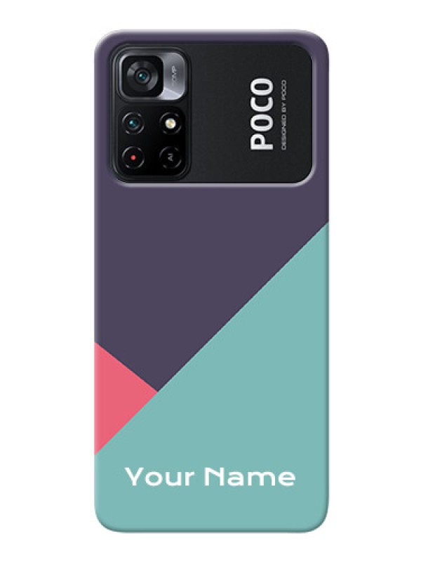 Custom Poco X4 Pro 5G Custom Phone Cases: Tri Color abstract Design