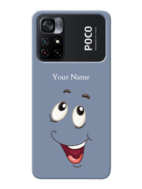 Custom Poco X4 Pro 5G Phone Back Covers: Laughing Cartoon Face Design